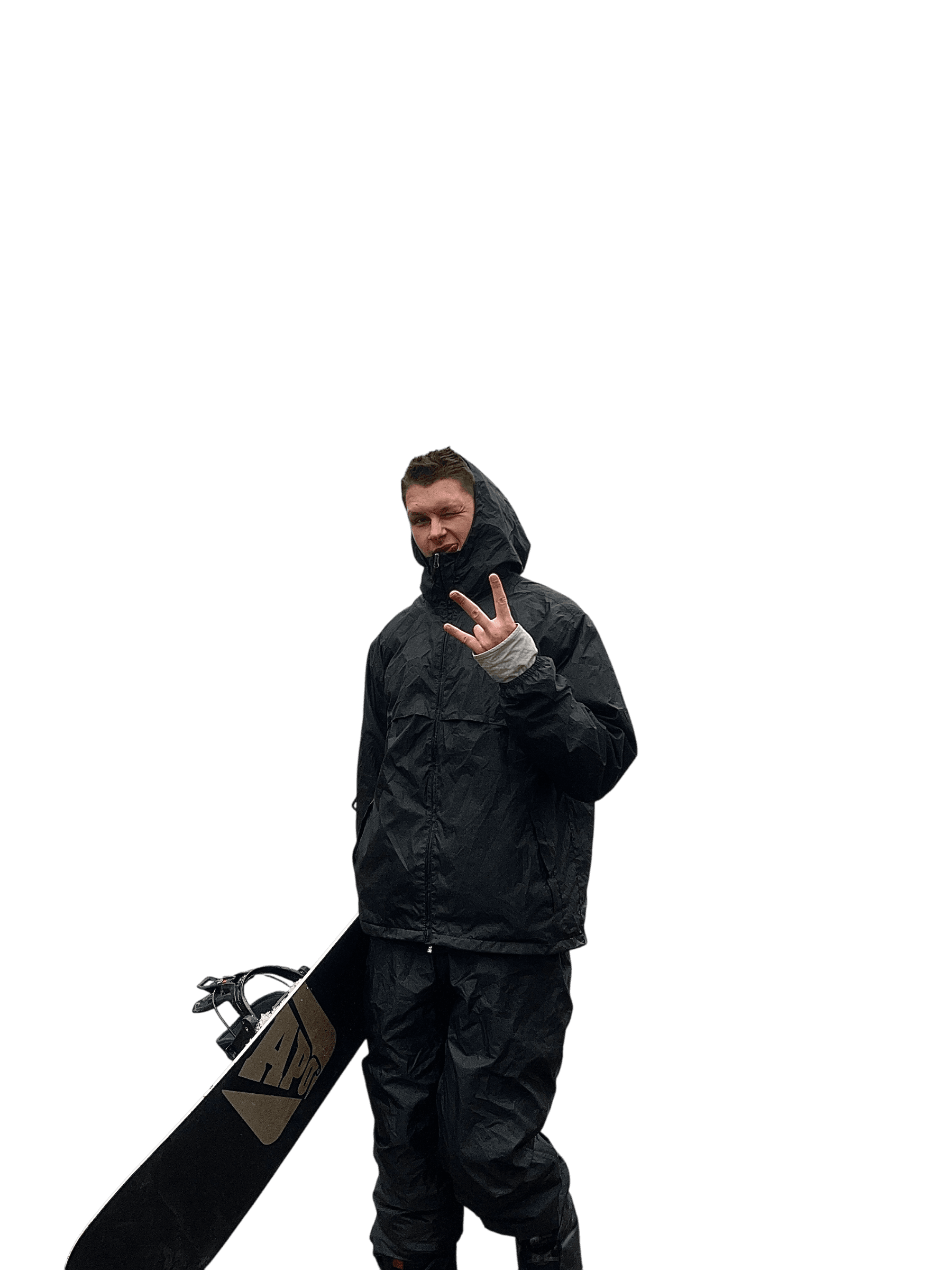 Yaroslav with a snowboard